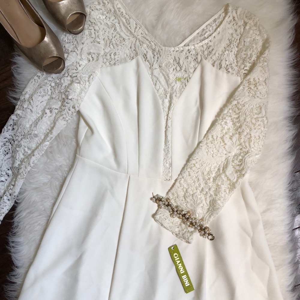 Gianni Bini White Lace Dress